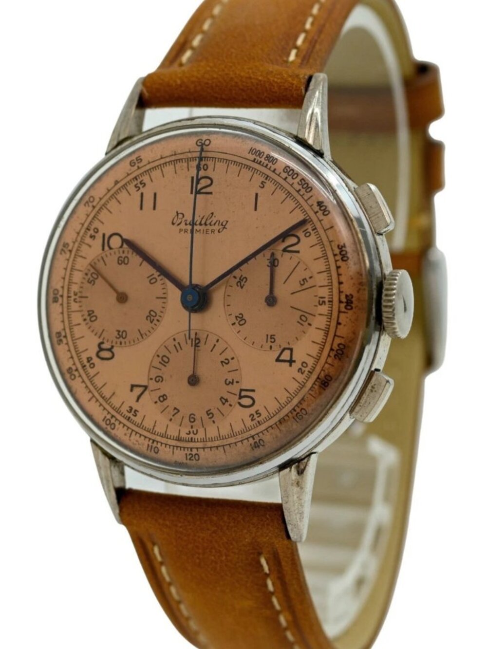 1940's Breitling 37.5mm Men's Premier Swiss Cal. 178 Chronograph Watch Ref: 734!